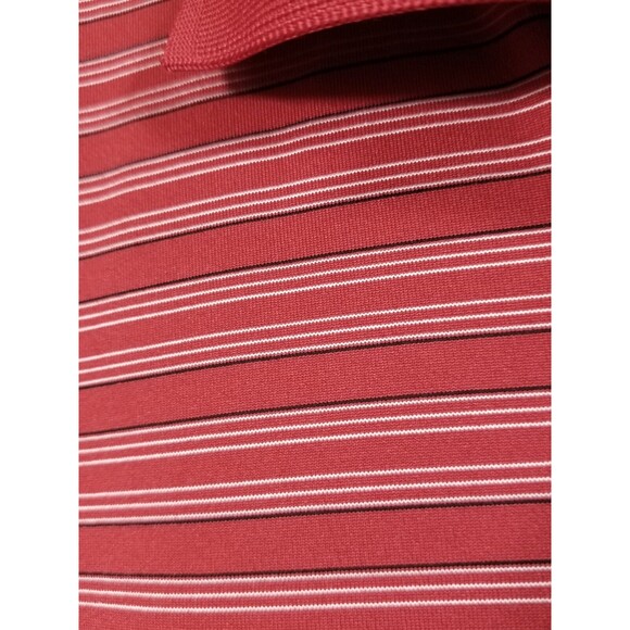 Nike Golf Polo Shirt Men's Small Red Striped  Lansdowne  Raymond James Logos - Picture 5 of 11